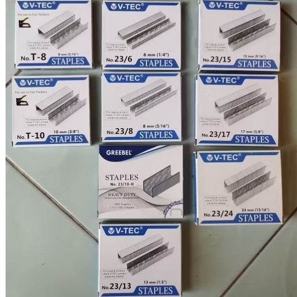 

ISI STAPLES VTEC V-TEC 23/6 23/8 23/10 23/13 23/15 23/17 23/24 T-8 T-10