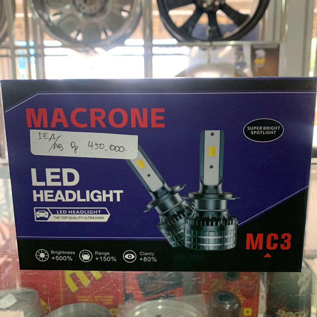LAMPU LED TURBO MACRONE H4  MC3 (3 WARNA)