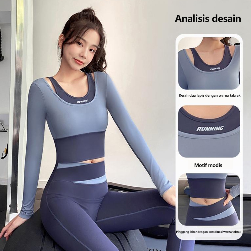 Pakaian Olahraga Wanita Set / Bra Sport,Setelan jaket olahraga wanita / set pakaian zumba,Cocok untu