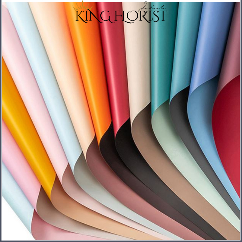 

Flower Wrapping Paper Dua Warna Bi Color Kertas Buket Bunga Florist Cellophane Doublecolor 6001