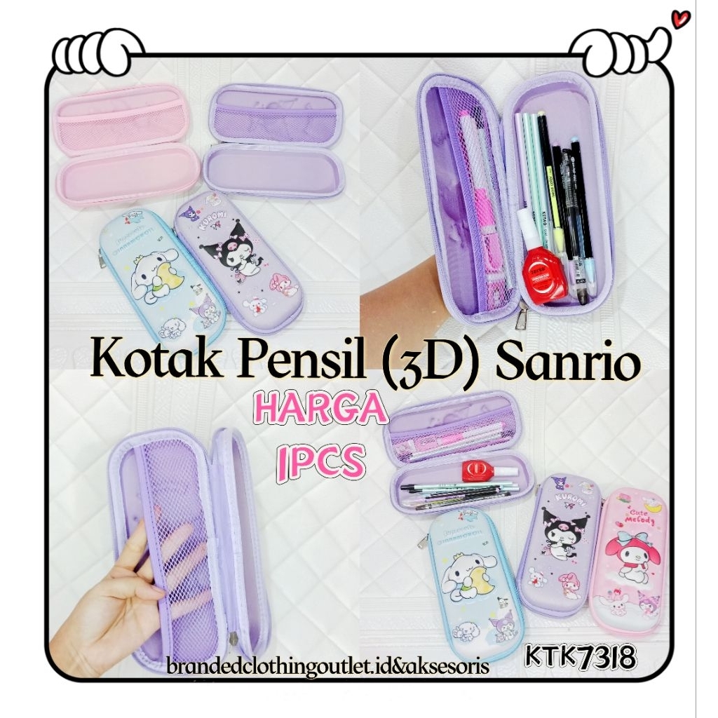 

TEMPAT PENSIL RESLETING KARAKTER SANRIO / KOTAK PENSIL ANAK / PERALATAN SEKOLAH ANAK / PENCIL CASE / KOTAK PENSIL KUROMI / TEMPAT PENSIL LUCU / KTK7318