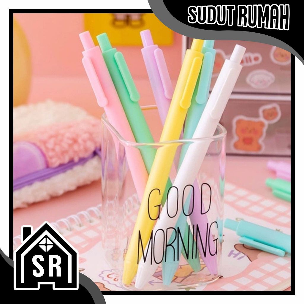 

SR Pulpen Macaroon roller ball pen study sekolah pena gel mekanik 0.5mm mechanical pen S078