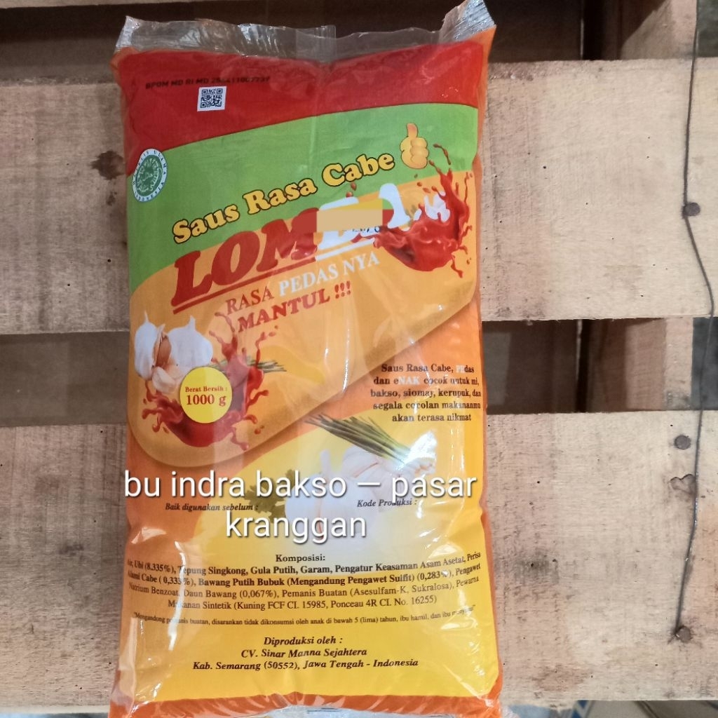 

saus sambal cabe lomba 1 kg chili sauce