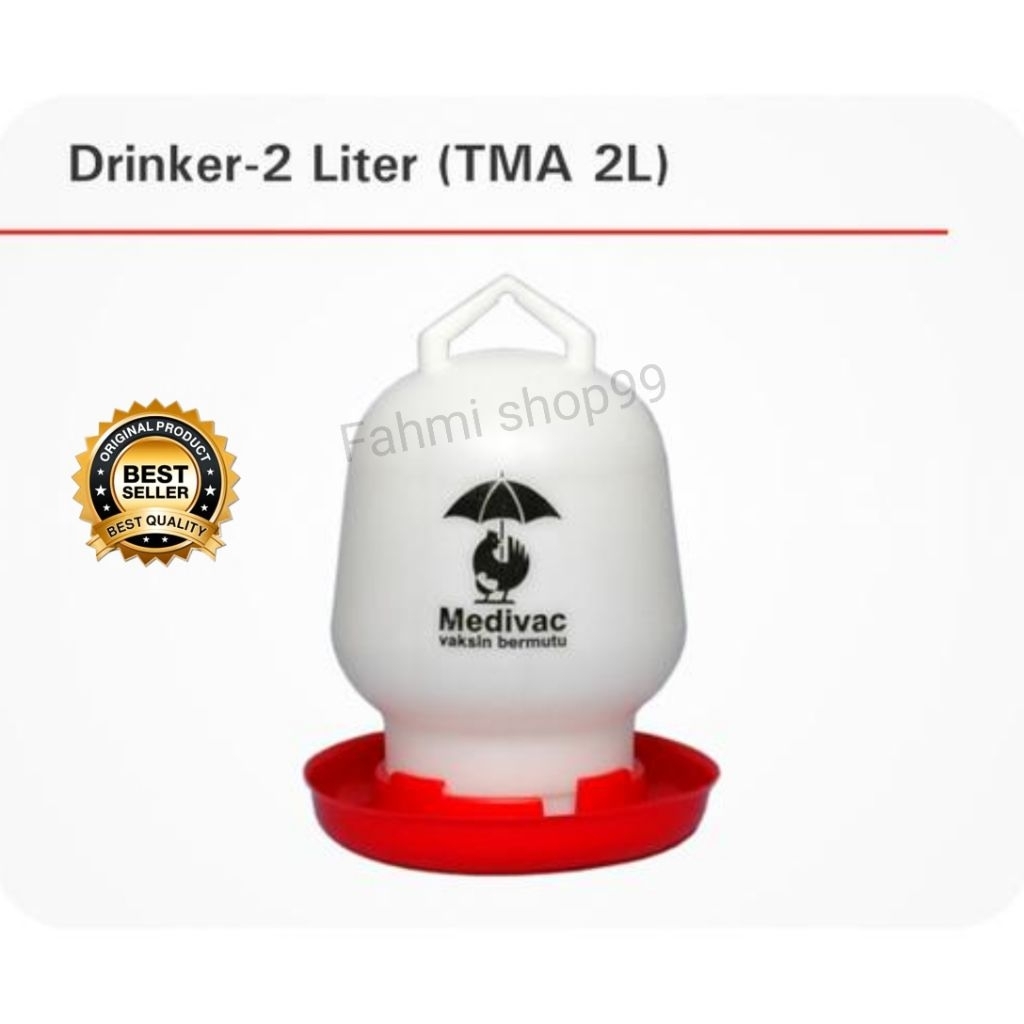 TEMPAT MINUM AYAM 2 LITER - Alat Minum Ayam MEDION