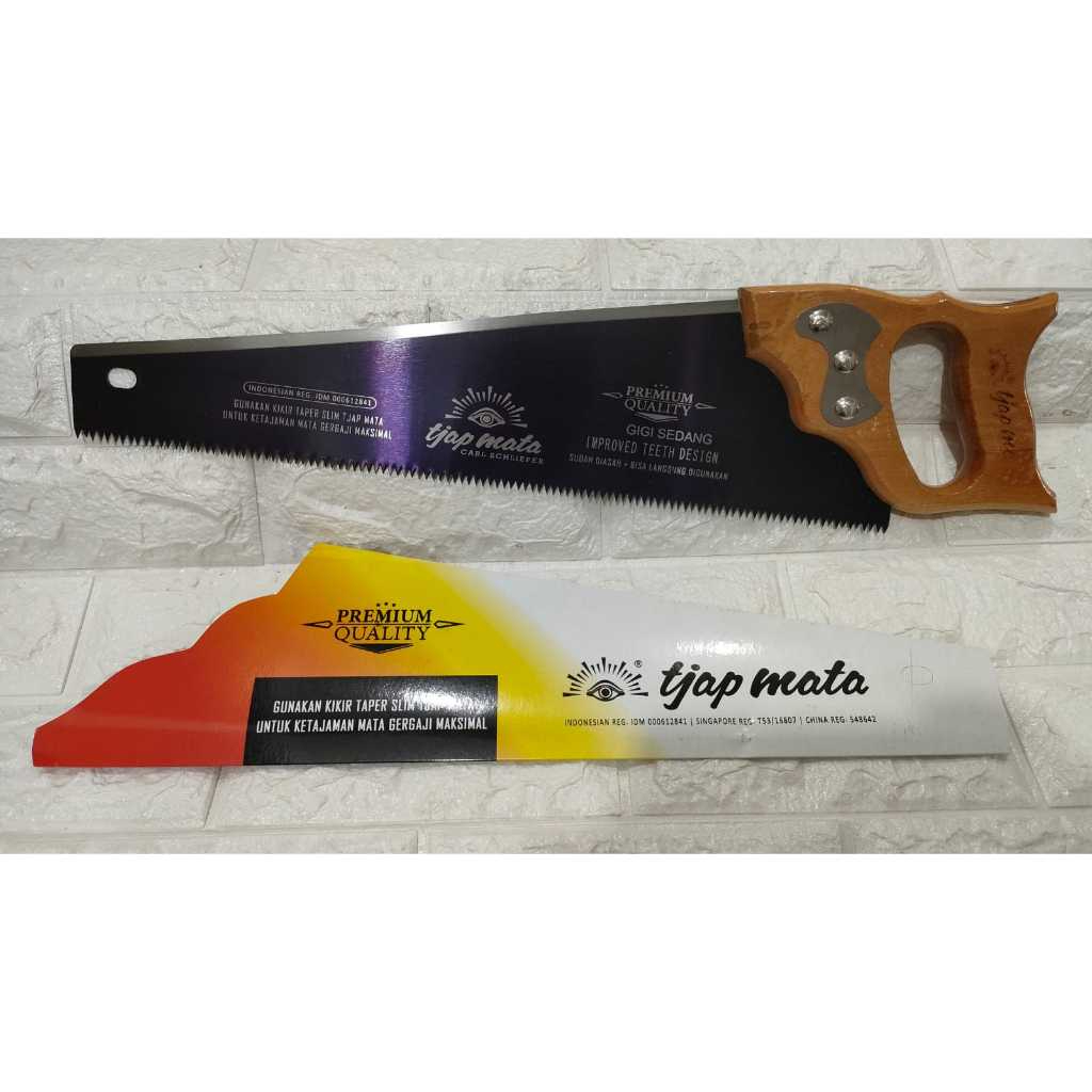 Gergaji Tangan Gagang Kayu TJAP MATA /CARL SCHLIEPER 18''