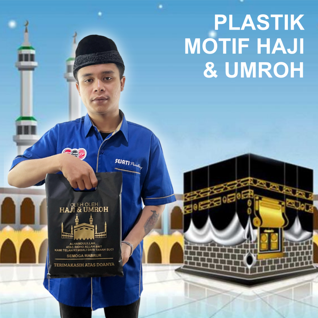 

(Isi 50pcs) Plastik HD Plong uk 25cm x 35cm Souvernir Oleh Oleh Haji dan Umroh