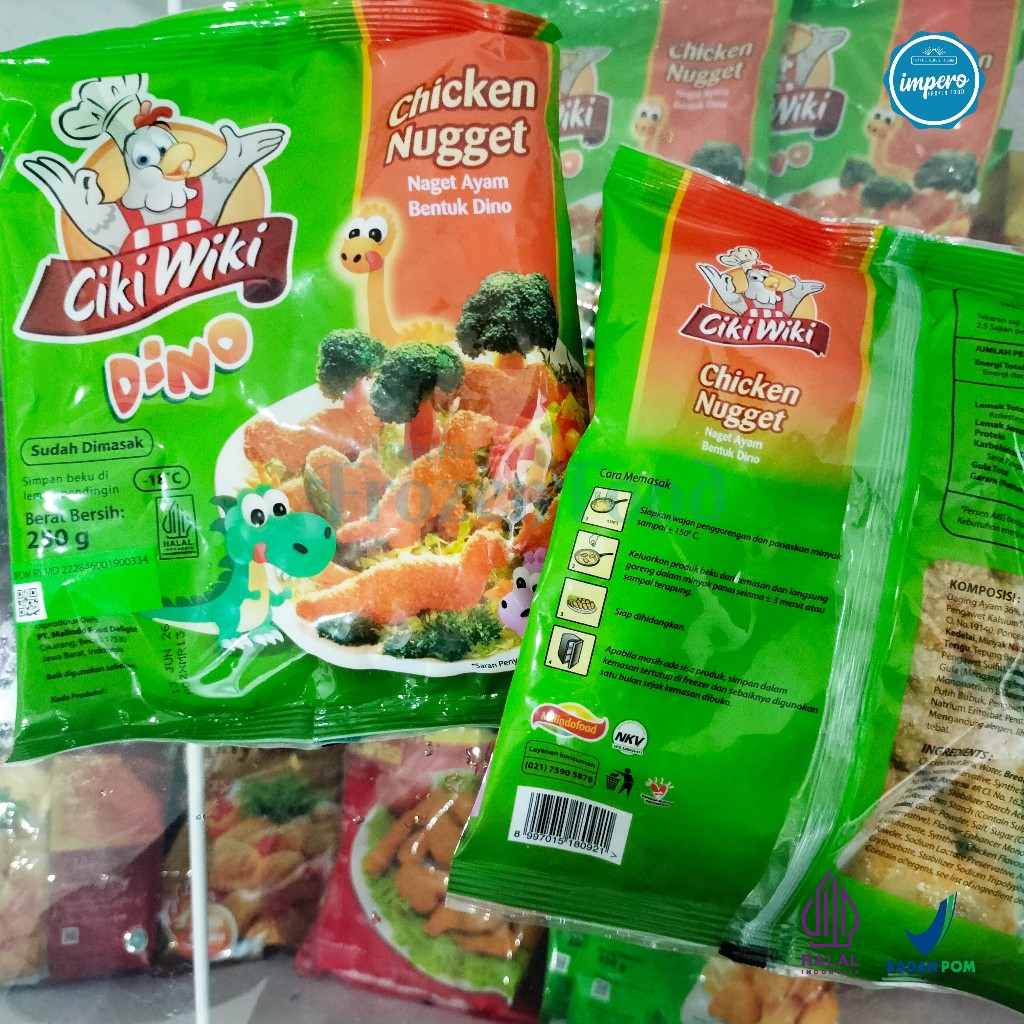 

Cikiwiki Nugget Dino 250gr Halal