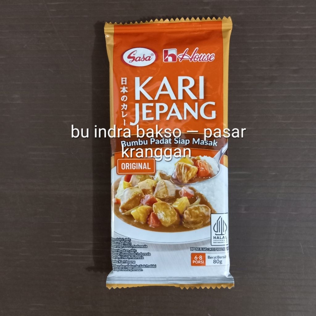 

house kari jepang curry roux 80 gr kare blok original spicy