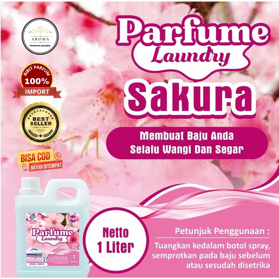 Parfum Laundry Wangi Tahan Lama - Parfum Laundry Paling BEST SELLER 1 Liter - Parfum Laundry Tahan L