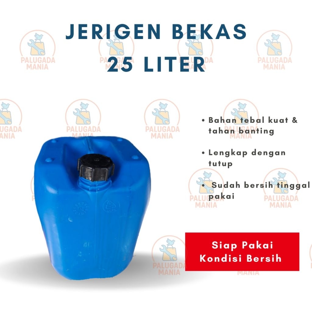 JERIGEN PLASTIK BEKAS 25 LITER DERIGEN PLASTIK BEKAS 25 LITER BIRU