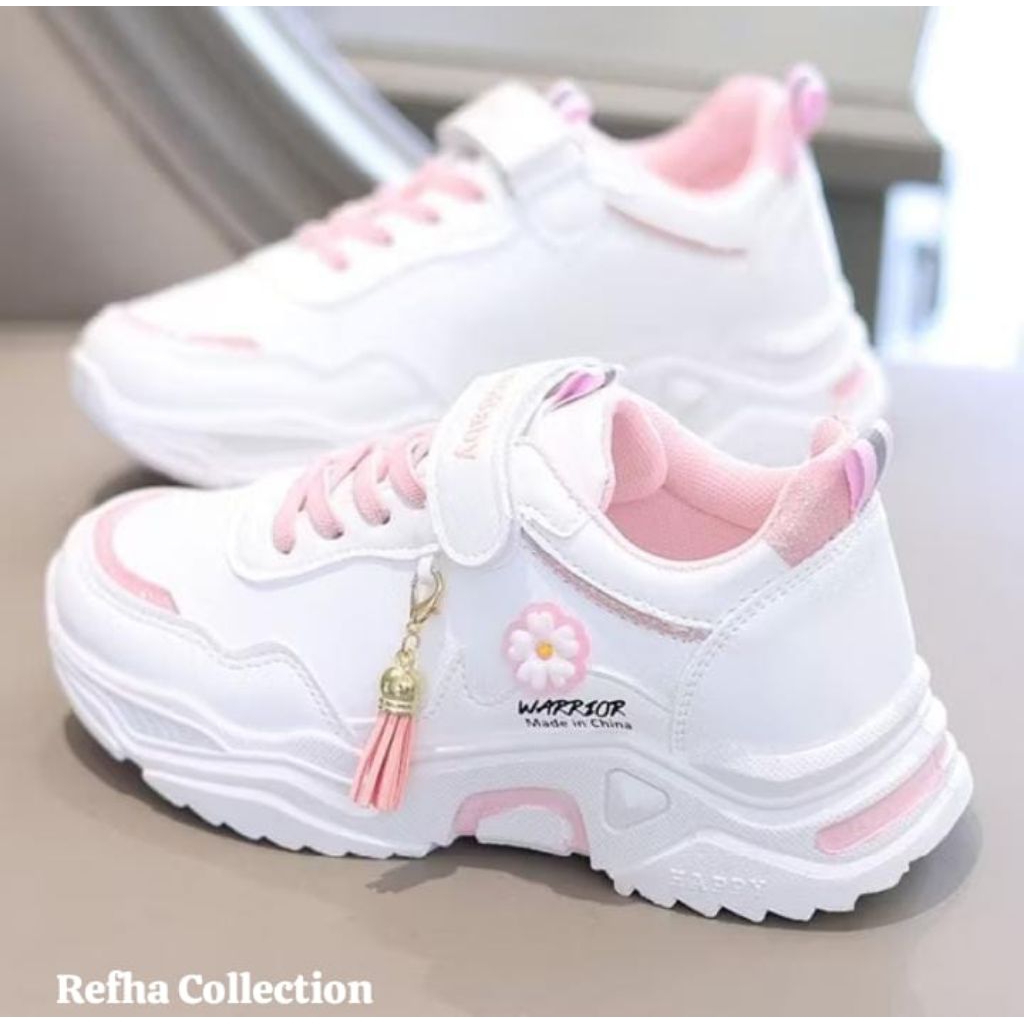 RF Sepatu Sneakers Korea Anak Anak Perempuan Kekinian WR