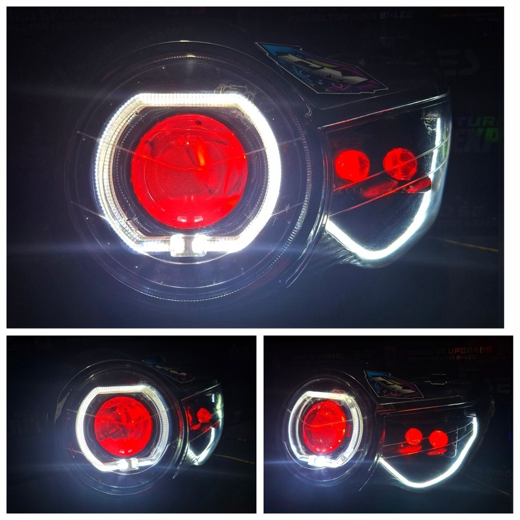 BILED TIGER REVO PECE HEADLAMP CUSTOM BILED AES EXPERIENCE MINI PROJIE BI-LASER AES TIREV