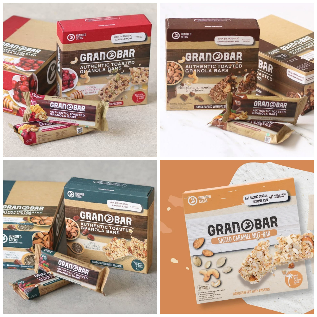 

[oddsolshop] pekanbaru/Hundred Seeds Granobar Isi 5 PCS Sereal Bar Cereal Salted Caramel Nut