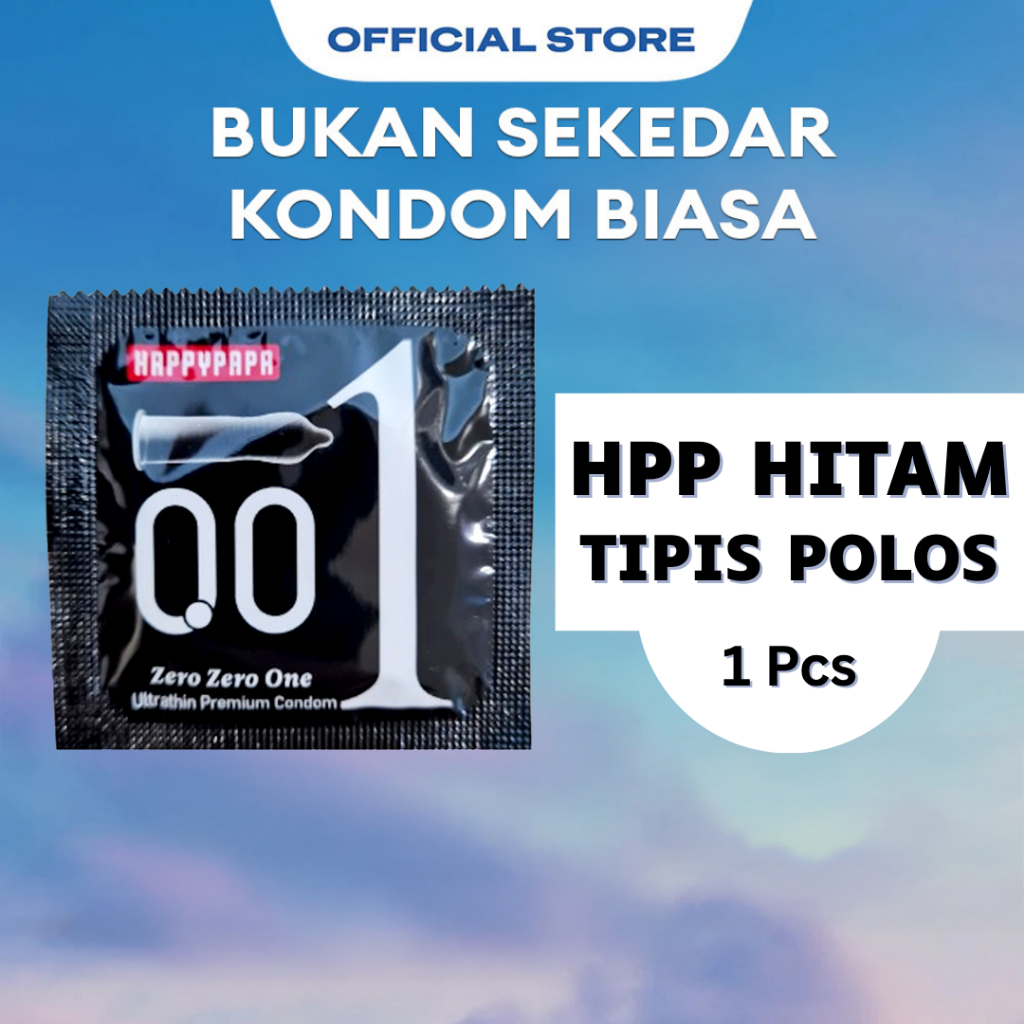 Kondom Tipis 001 Happypapa Polos Tipis - Ultrathin Original Condom - 1s