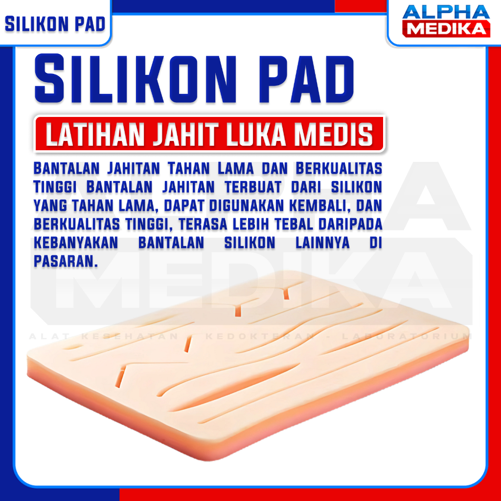 Silikon Pad Alat Latih Jahit Luka / Hecting Pads Silicone / Silicone Manekin Media Jahit Luka
