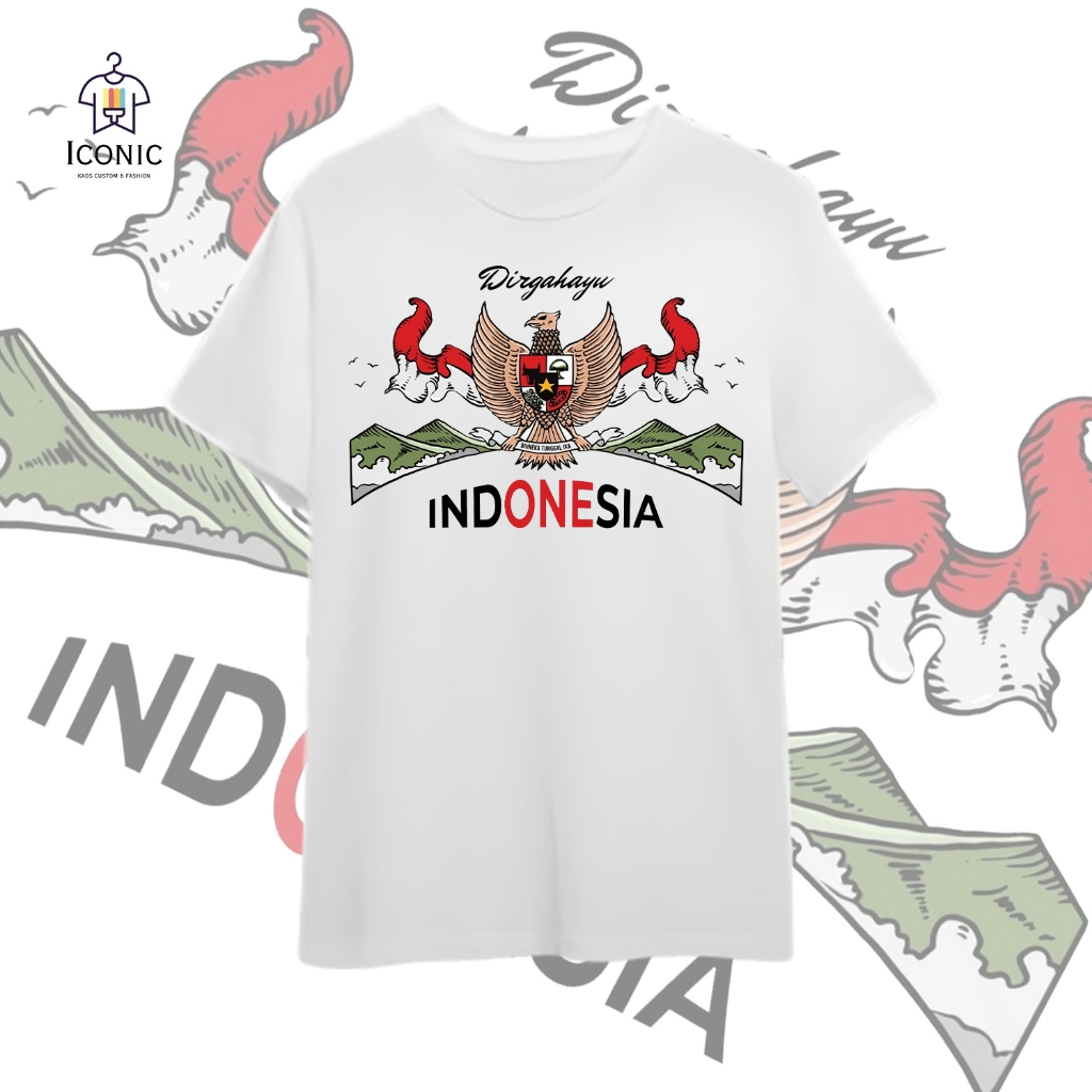 KAOS DIRGAHAYU INDONESIA 17 AGUSTUS PRIA WANITA KAOS INDONESIA Series Kemerdekaan Dirgahayu 80 - Baj