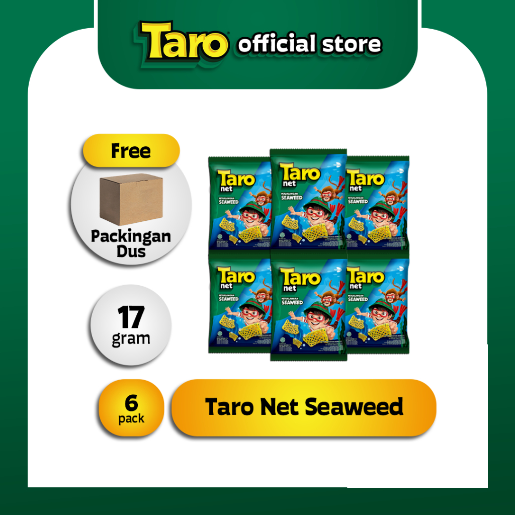 

TARO Net Seaweed 17g 6 pcs Snack Ringan renceng