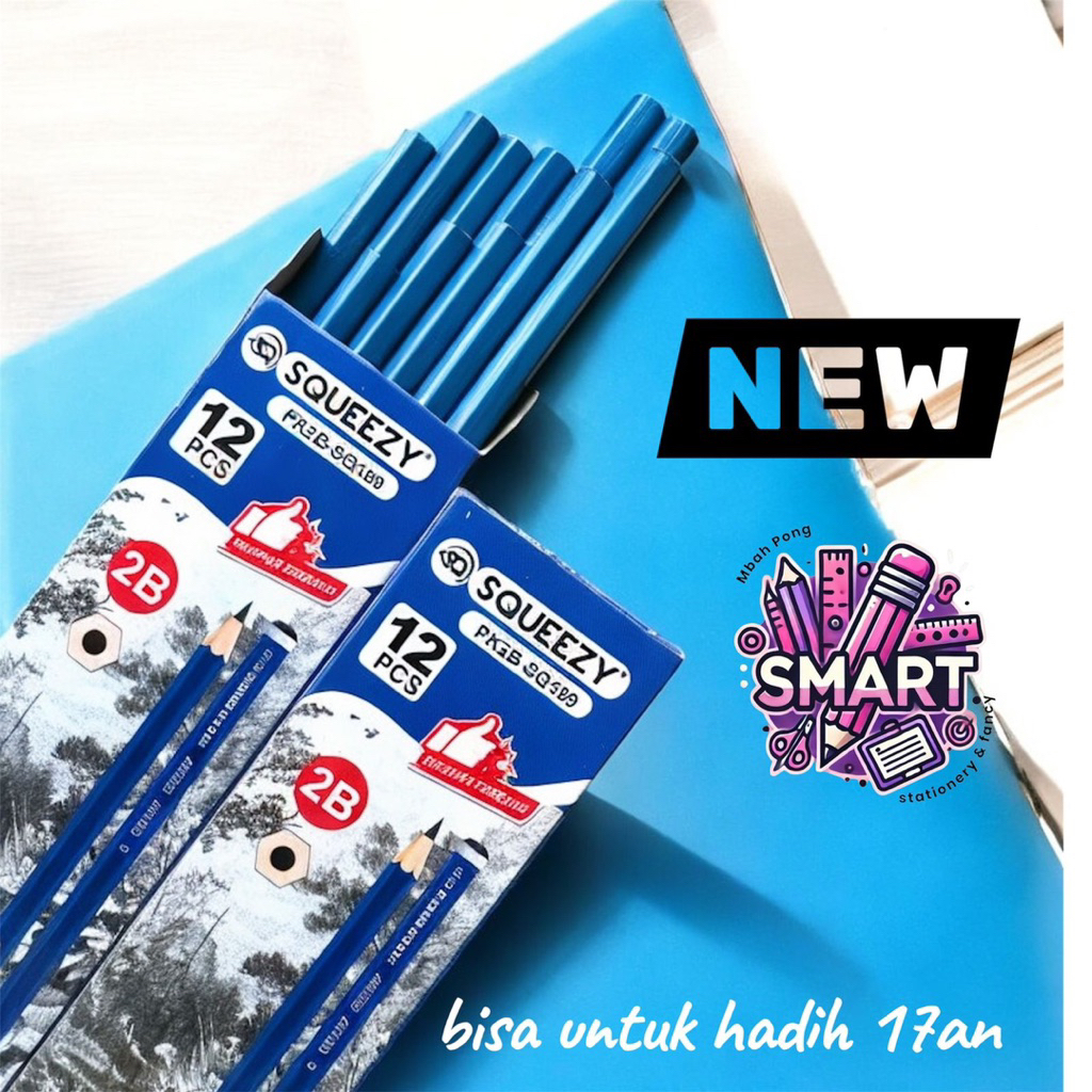 

PENSIL SQUEEZY BIRU PK2B-SQ199 2B | 1 PAK