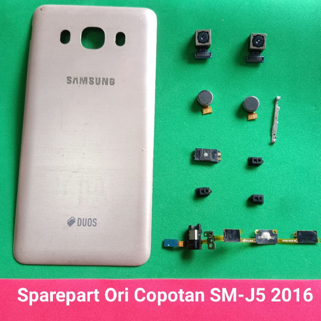 Sparepart Copotan Samsung galaxy J5 2016 j510F Second Original Speaker telfon getar fleksibel power 