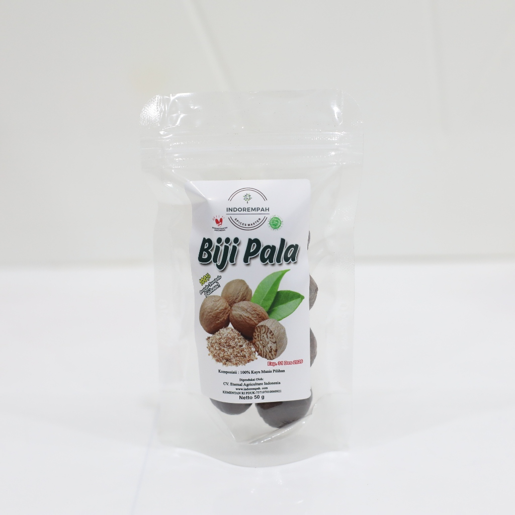 

Biji Pala Premium 50gr INDOREMPAH