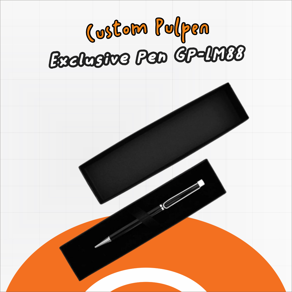 

Gift Box Pulpen Hitam | Merchandise Perusahaan Souvenir Pernikahan | FREE GRAFIR NAMA DAN LOGO | - Exclusive Pen GP-LM88