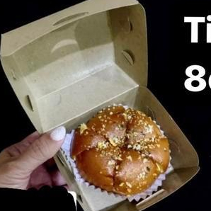 

Snack Box Ukuran Kecil muat 2 atau 3 kue box donat bapao pisang nugget - Burger Polos