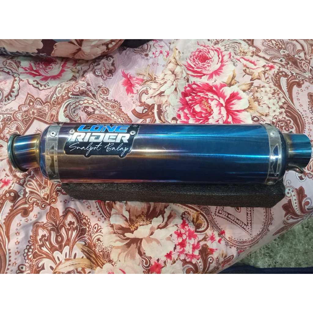 Knalpot Lone Rider Original tipe Trioval Bluemoon