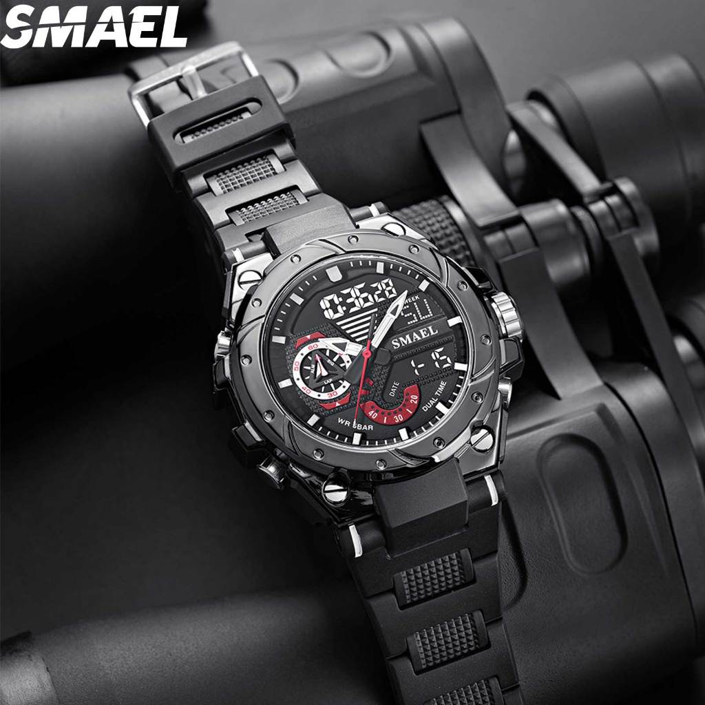 SMAEL  8060 Jam tangan pria,jam tangan anti air pria, Mesin Impor,hd,jam tangan smael,jam tangan pri