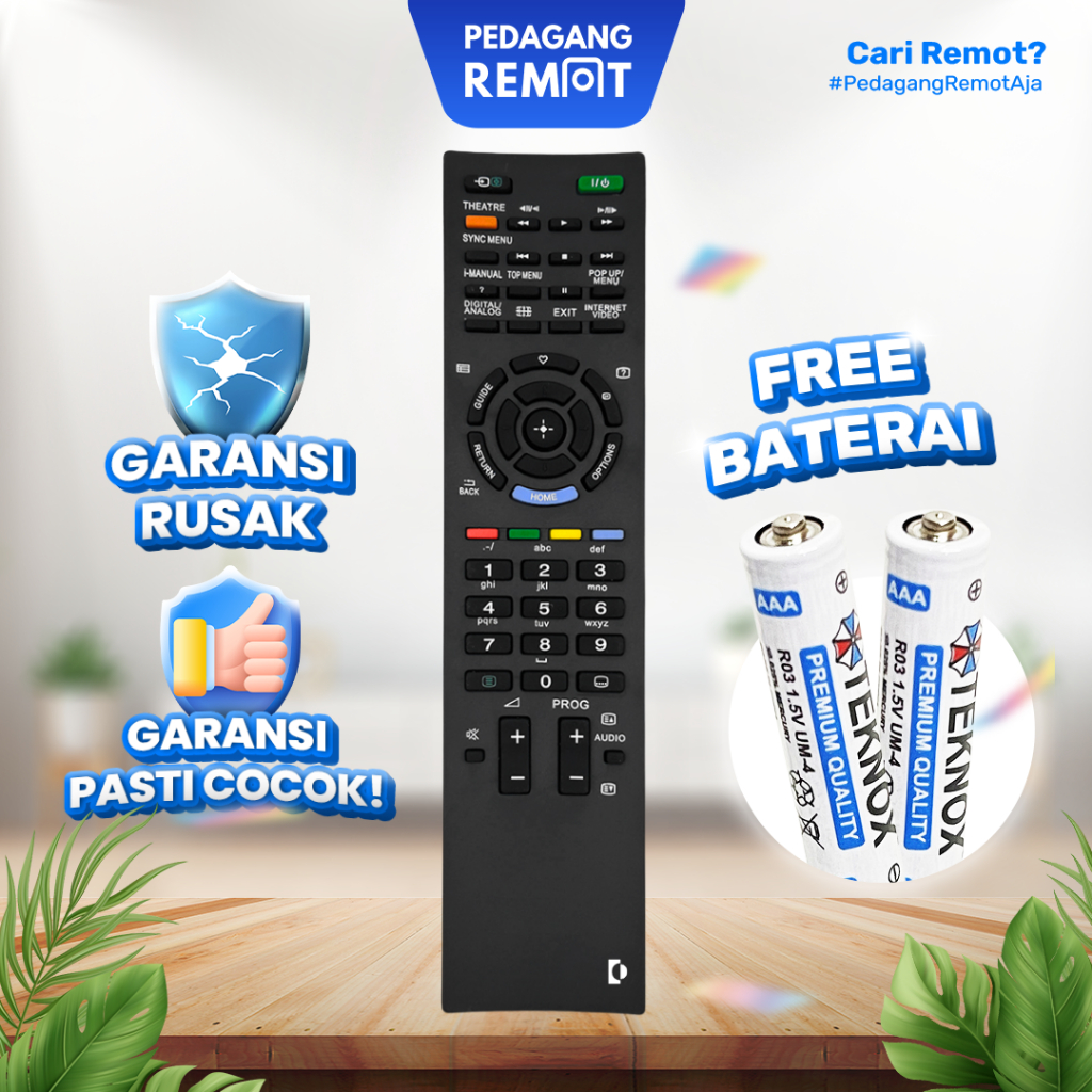 Remot Remote TV LCD LED Sony Bravia Smart TV RM-GD027