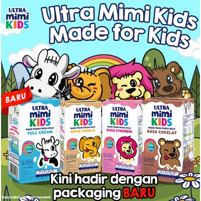 

Ultra Mimi 125ml (fullcream, Coklat, Strawberry & Vanila) isi 40pcs