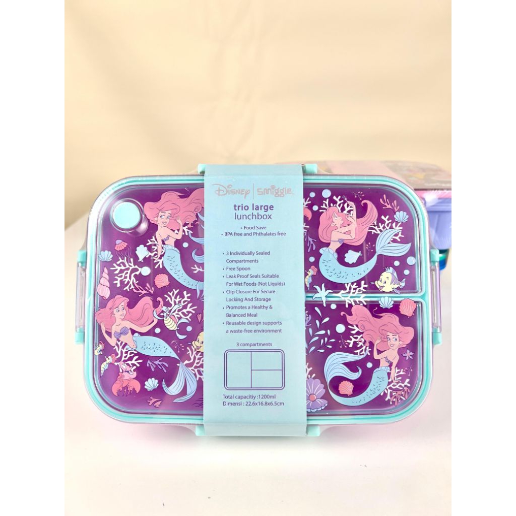 SMIGGLE ARIEL SERIES [mirror]/Lunch Box/Triple Lunch Box/Lunch Box Duo Mini/Drink Up Bottle/Spritz D