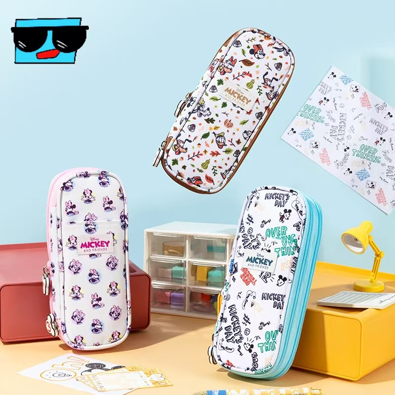 

Cartoon pencil case, large capacity, cute student stationery bag, Mickey stationery box