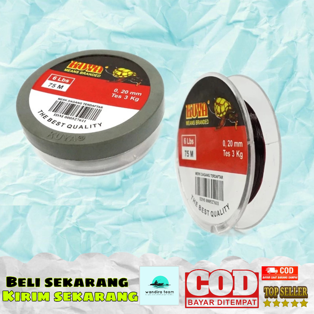 Senar pancing cap kuya 75m