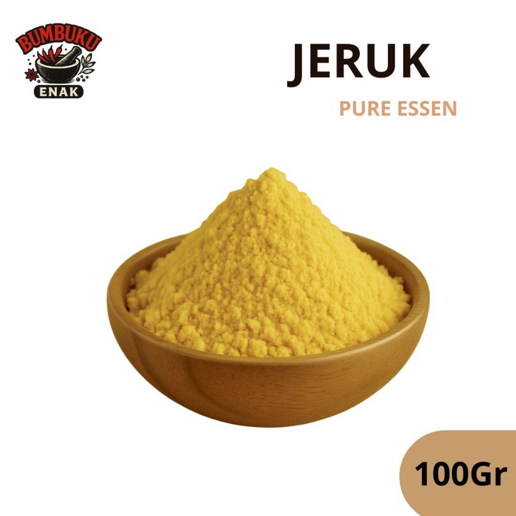 

Bubuk Jeruk 100gr Pure Essence | Rasa Segar Asam Manis untuk Minuman, Dessert & Camilan