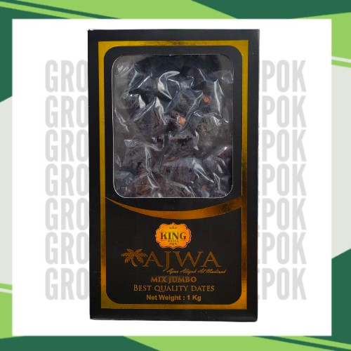

KURMA AJWA ALIYAH AL MADINAH 1kg - KING DATES - AJWA MIX JUMBO - kurma ajwa