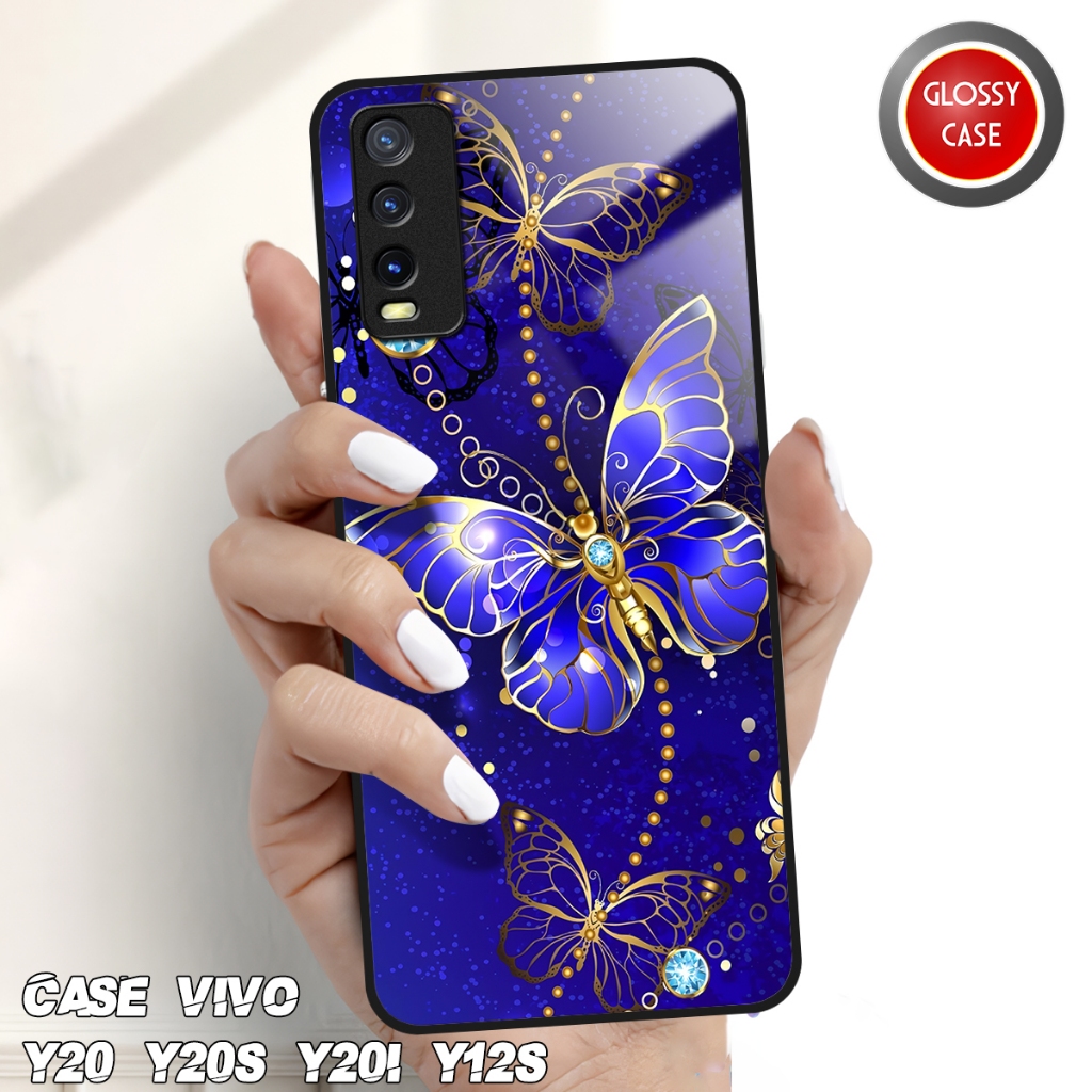 Glossy Case - Casing Hp Vivo Y20 / Y20s / Y20i / Y12s - Casing Hp Murah - Case Kilau Vivo - Kesing H
