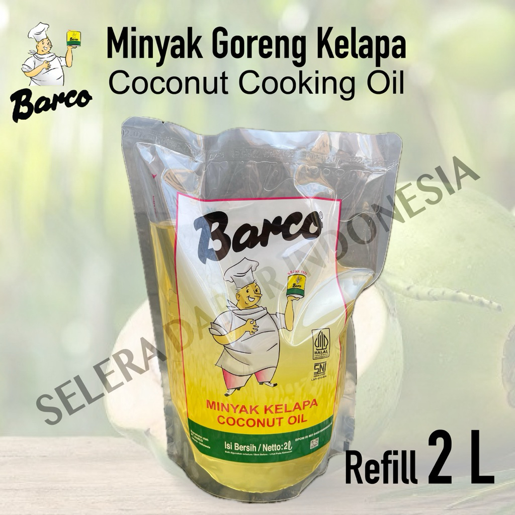 

Minyak Goreng Kelapa - Barco 2L Kemasan Refil