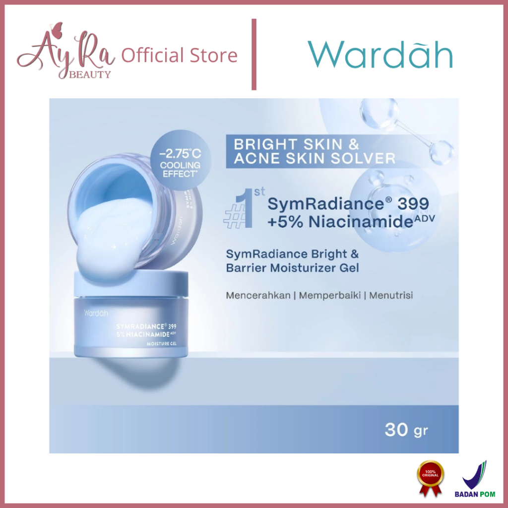 AyRa Beauty - WARDAH Symradiance 399 5% Niacinamide ADV Bright&Barrier Boost Moisture Gel - Skincare