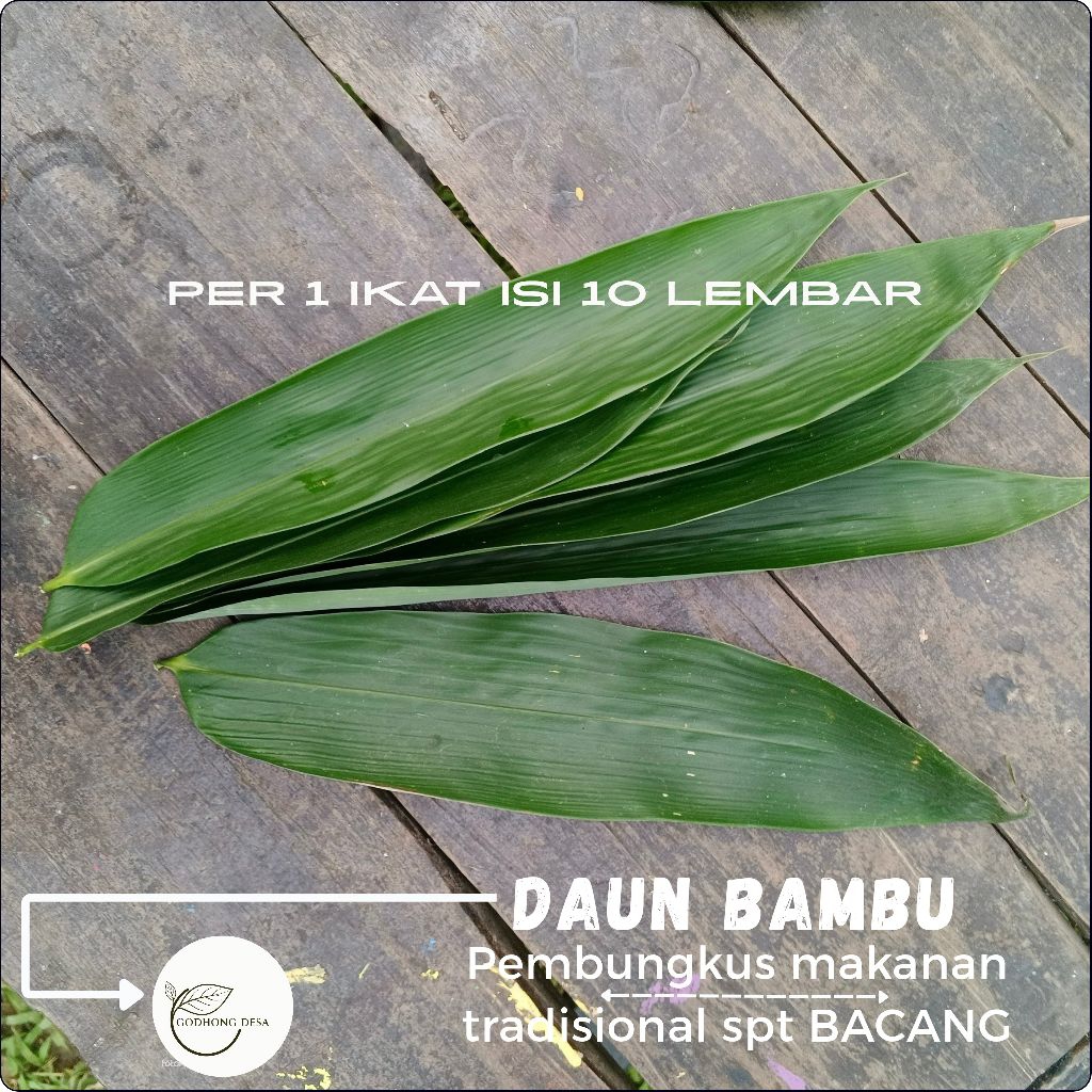 

DAUN BAMBU Lebar per 1 ikat isi 10 lembar l bungkus bacang