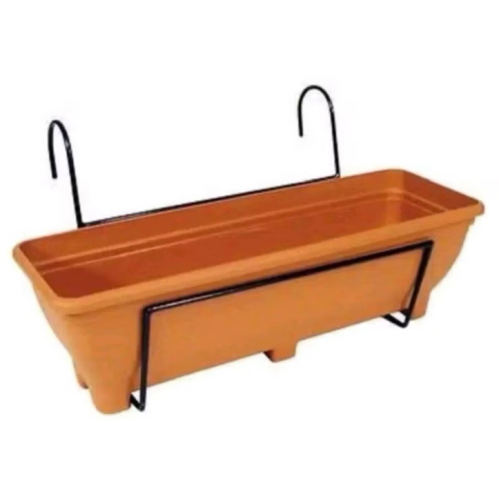 rak pot bunga/ rak tempel pagar/ rak pot gantung / gantungan pagar model bulat