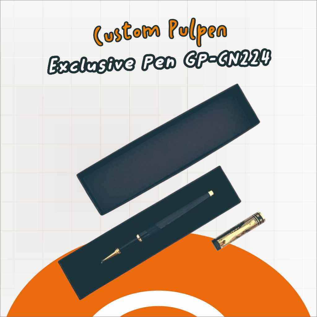 

Pulpen Hadiah Merchandise dengan Gift Box | FREE GRAFIR NAMA DAN LOGO | - Exclusive Pen GP-CN224
