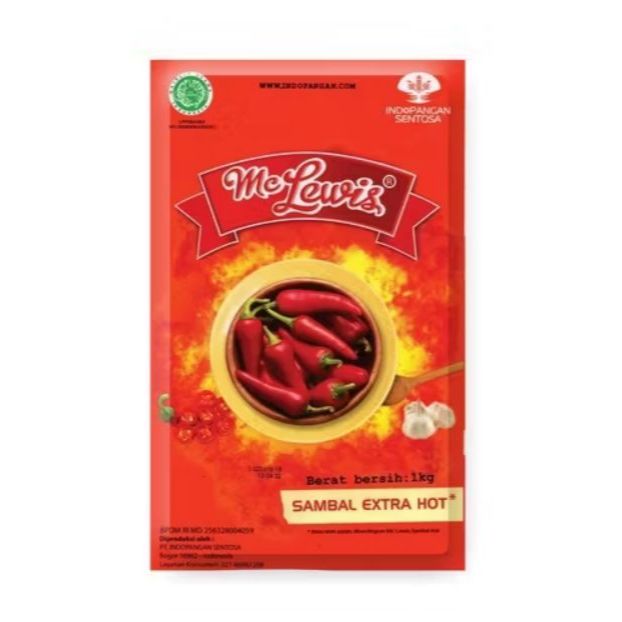 

Mc Lewis Sambal Extra Hot 900g – Saus Sambal Pedas Nikmat Kemasan Ekonomis