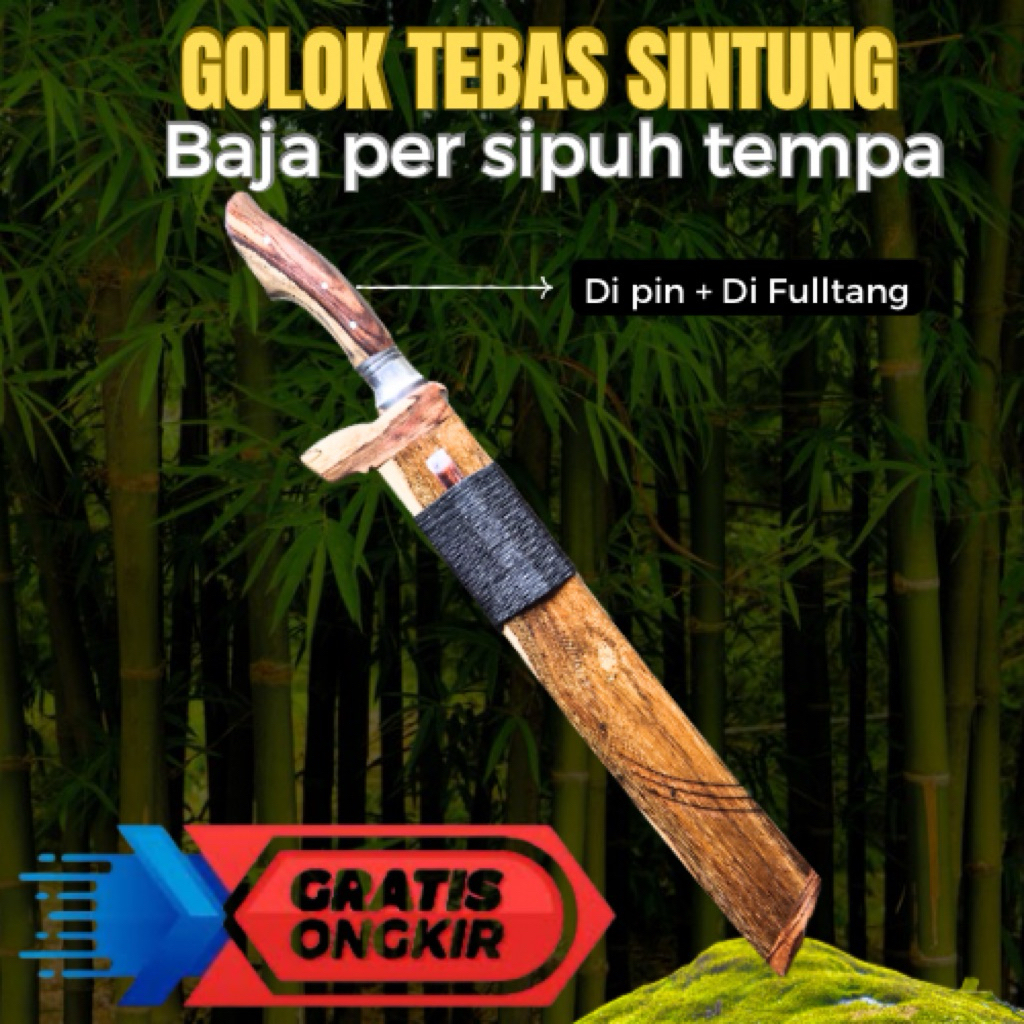 Golok Kerja  Baja Per | Potong Kayu Bambu Sehari Hari