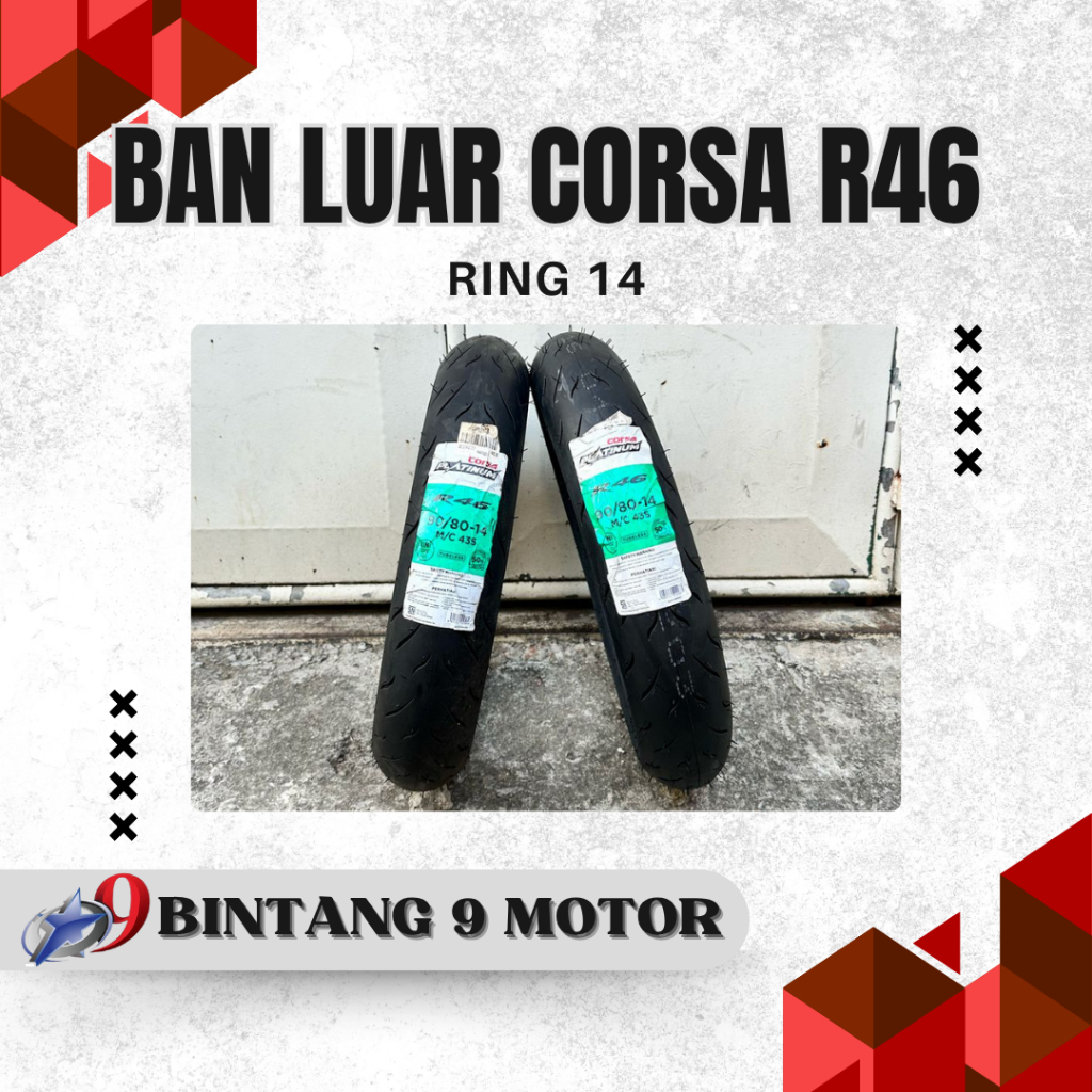BAN CORSA R46 RING 14-BINTANG SEMBILAN MOTOR