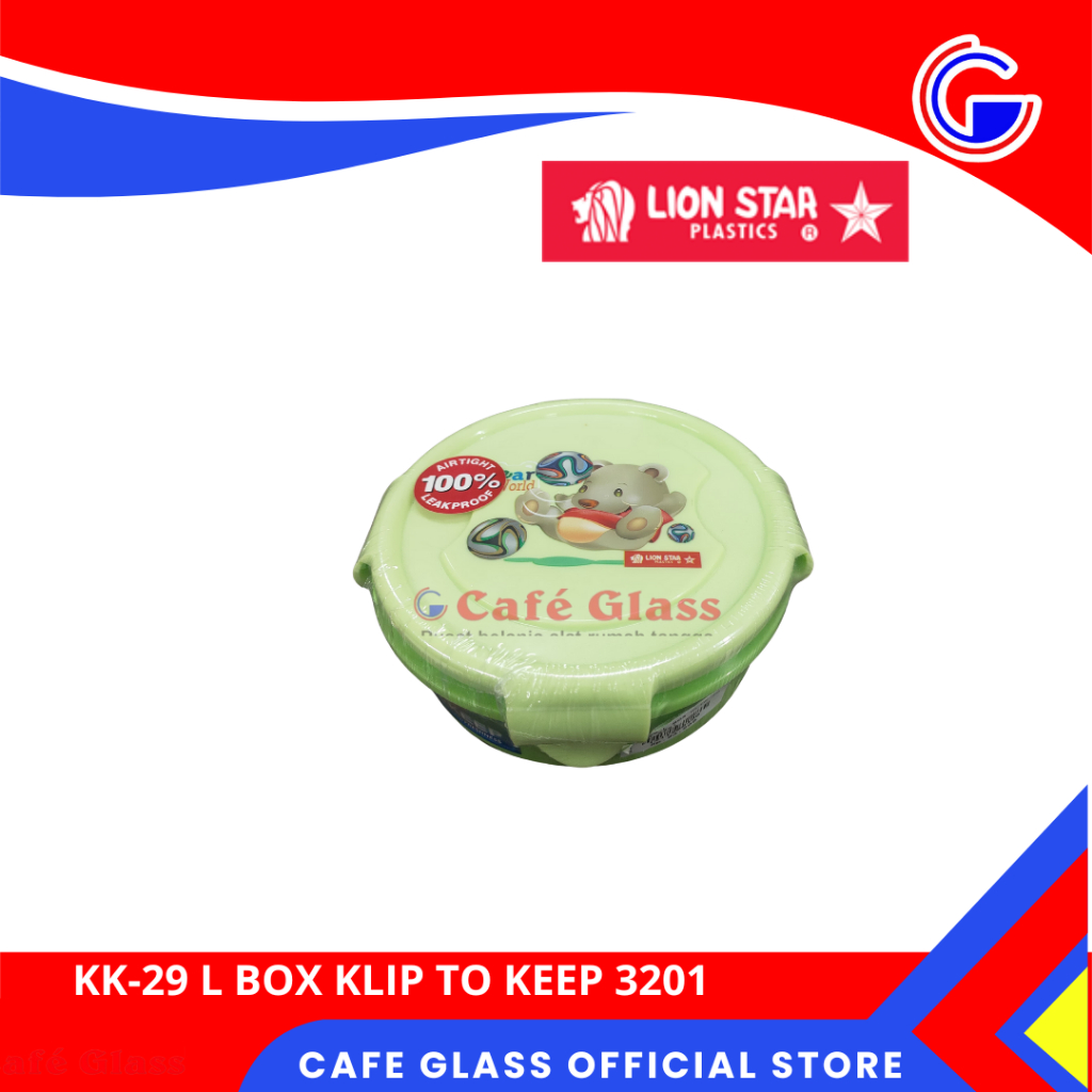 KOTAK BEKAL BULAT KECIL ANAK-ANAK / KLIP TO KEEP KEDAP UDARA PLASTIK