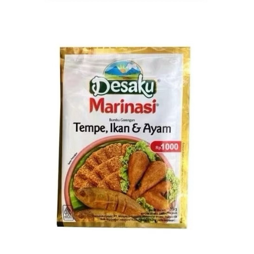 

Bumbu Desaku Instant Desaku Marinasi Tempe, Ikan & Ayam || 1 Renceng (isi 12 pcs)
