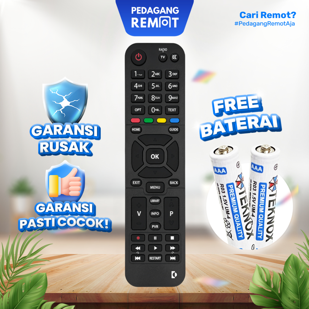 Remote STB Nexmedia DVB T2 / Remot Receiver Parabola Set Top Box Nexmedia K-Vision K1100