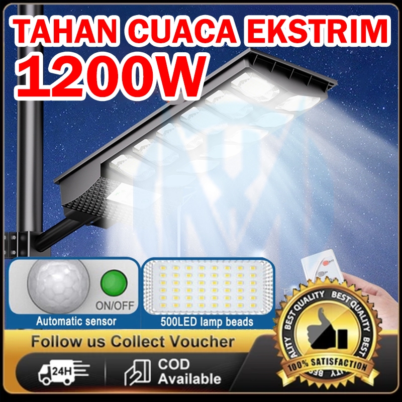 LAMPU JALAN TENAGA MATAHARI OTOMATIS OUTDOOR LED LAMPU JALAN TENAGA JALAN TENAGA GARANSI 2 TAHUN SOL