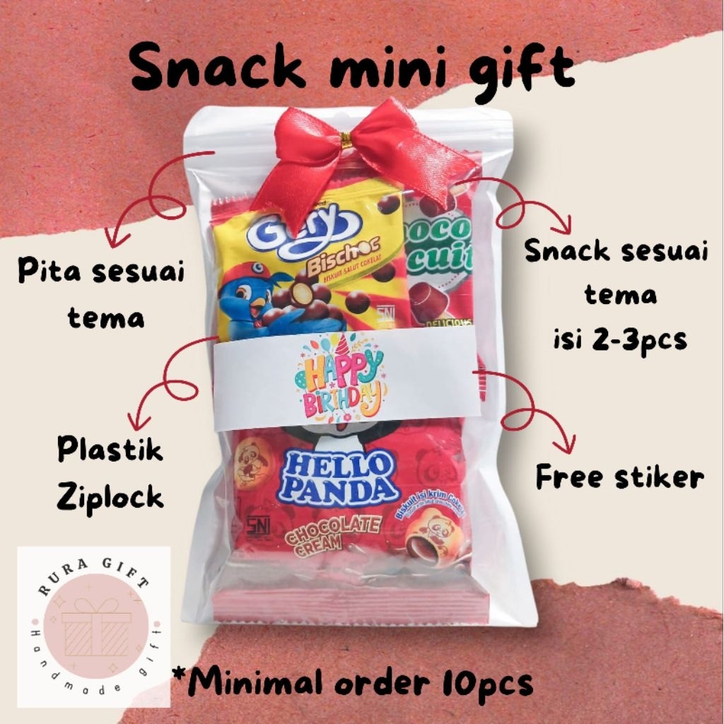 

Snack mini gift hampers, Snack gift mini ultah, min order 10pcs