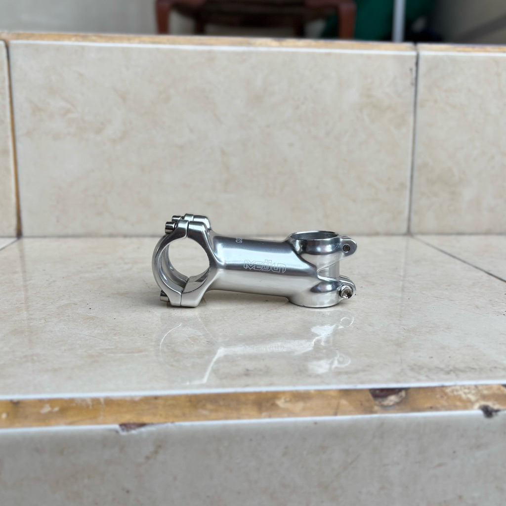 Stem Sepeda MEIJUN CHROMOLY 80 mm 7 Derajat 8 cm MTB Road Bike XC Over Size 31.8 31 8 Chrome CHROMLY